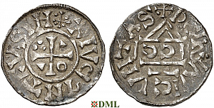 Денарий, Германия, Бавария, Heinrich II (1002-1024), м.д. Regensburg, монетарий SICCI, Hahn 1976, 27h1