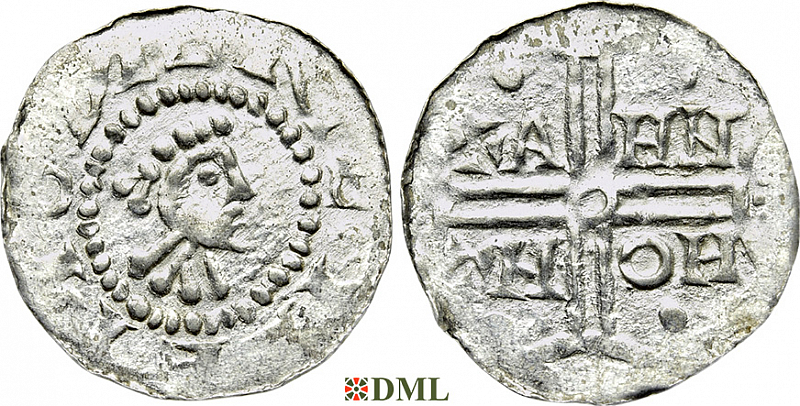 Денарий, Германия, Нижняя Лотарингия, Hermann von Kalvelage (1020-1051), м.д. Emden, Dbg. 773