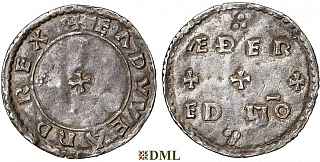 Денарий Англия, Edward (899-924/5), м.д. Wessex, монетарий Ædred, North 649