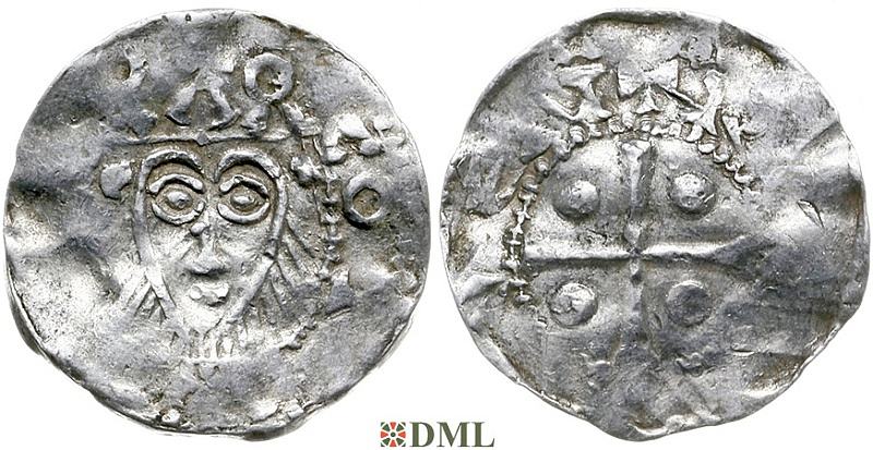 Денарий, Германия, Нижняя Лотарингия, Konrad II (1024-1039), м.д. Deventer, Ilisch 2000, 1.11