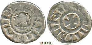 Денарий, Германия, Саксония, Anonymous bishop, м.д. Magdeburg, Dbg. 1330