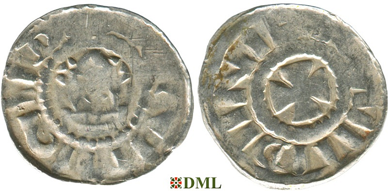 Денарий, Германия, Саксония, Anonymous bishop, м.д. Magdeburg, Dbg. 1330