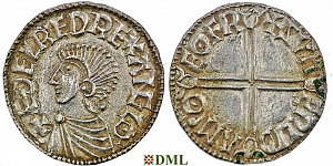 Денарий, Англия, Æthelred II (978-1016), м.д. York, монетарий Sumarlithi, North 774