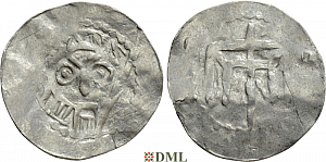 Денарий, Германия, Нижняя Лотарингия, Bernhard II (1011-1059), м.д. Jever, Dbg. 591
