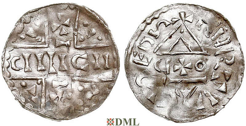 Денарий, Германия, Бавария, Hartwig (1009-1023), м.д. Salzburg, монетарий O✠D,Hahn 1976, 101a1
