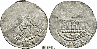 Денарий, Германия, Франкония, Heinrich III (1039-1056), Bardo (1031-1051), м.д. Mainz, Dbg. 805
