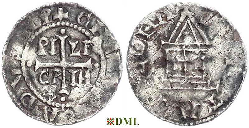 Денарий, Германия, Нижняя Лотарингия, Konrad II (1027-1039), Pilgrim (1027-1036), м.д. Koln, Dbg. 381