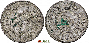 Денарий Англия, Edward III (1042-1066), м.д. Thetford, монетарий Eadric, North 816