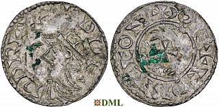 Денарий Англия, Edward III (1042-1066), м.д. Thetford, монетарий Eadric, North 816