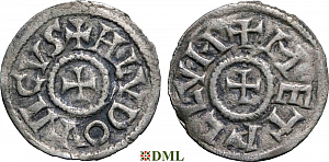 Обол, Каролинги, Louis le Pieux (814-840), м.д. Melle, Depeyrot 612