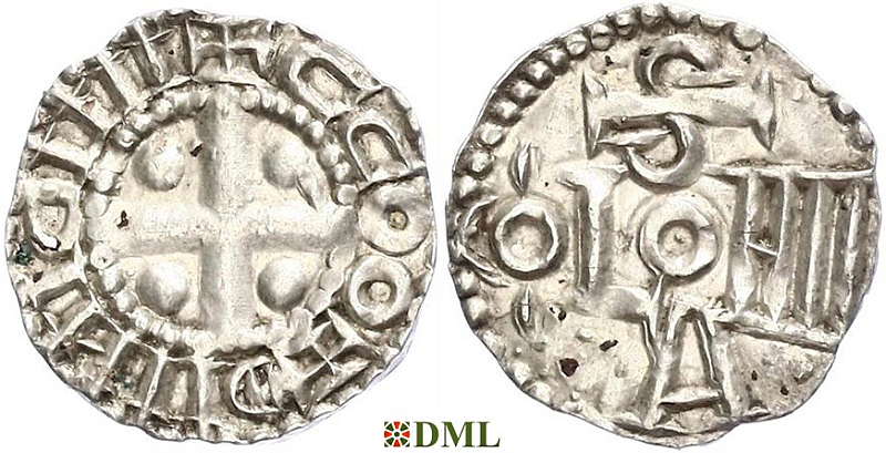 Денарий, Германия, Саксония, Anonymous bishop, м.д. Soest, Dbg. 