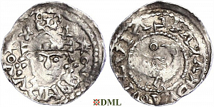 Денарий, Германия, Нижняя Лотарингия, Henrich II (1002-1024), м.д. Aachen, Ilisch 2014, 50.24