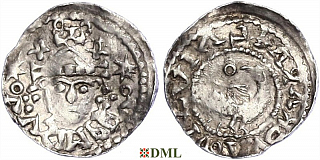 Денарий, Германия, Нижняя Лотарингия, Henrich II (1002-1024), м.д. Aachen, Ilisch 2014, 50.24