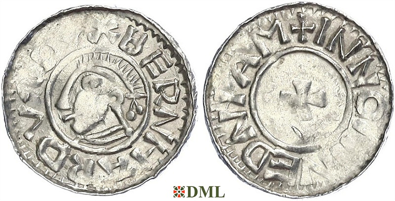 Денарий, Германия, Саксония, Bernhard I (973-1011), м.д. Luneburg, Dbg. 585
