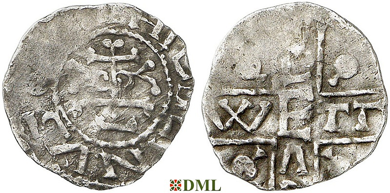 Денарий, Германия, Нижняя Лотарингия, Otto III (983-1002), м.д. Wetzlar, Dbg. 1161 