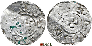 Денарий, Германия, Нижняя Лотарингия, Heinrich II (1002-1024), Unknown mints, Ilisch 2000, 17.3
