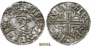 Денарий, Англия, Cnut (1016-1035), м.д. Lewes, монетарий Leofwine, North 781