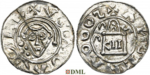 Денарий, Германия, Нижняя Лотарингия, Godfried (†1069), м.д. Merum, Ilisch 2000, 24.3