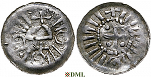 Обол, Германия, Саксония, Anonymous bishop, Sachesnpfennig, Kilger 2000, KN 2.1