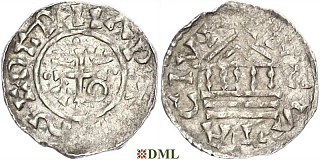 Денарий, Германия, Швабия, Eberhard I (1029-1047), м.д. Augsburg, Hahn 1976, 151b3