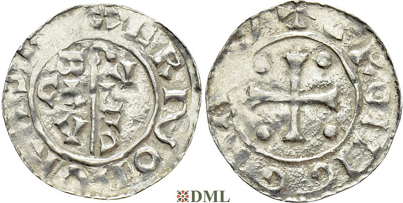 Денарий, Германия, Нижняя Лотарингия, B. Bernold (1040-1054), м.д. Groningen, Ilisch 2000 18.3