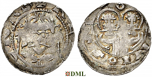 Денарий, Германия, Саксония, Heinrich IV (1084-1106), м.д. Goslar, Dbg. 680
