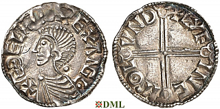 Денарий, Англия, Æthelred II (978-1016), м.д. London, монетарий Lifinc, North 774