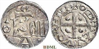 Денарий, Германия, Саксония, Anonymous bishop, м.д. Soest, Dbg. 