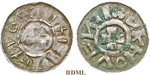 Денарий, Германия, Саксония, Hg. Bernard II (1011-1059), м.д. Luneburg, Dbg 1558