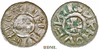 Денарий, Германия, Саксония, Hg. Bernard II (1011-1059), м.д. Luneburg, Dbg 1558