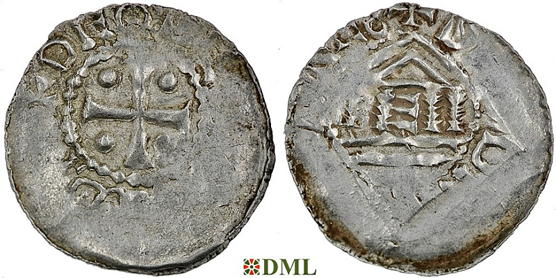 Денарий, Германия, Верхняя Лотарингия, Dietrich II (1006-1047), м.д. Metz, Dbg. 20