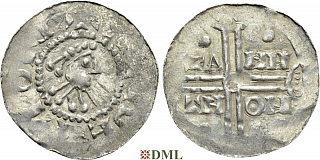 Денарий, Германия, Нижняя Лотарингия, Gf. Hermann (1020-1051), м.д. Emden, Dbg. 772