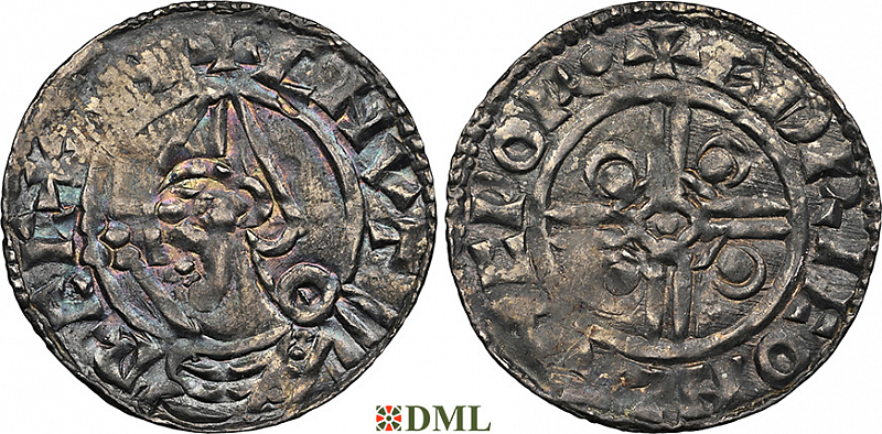 Денарий, Англия, Cnut  (1016-1035), м.д. Langport, монетарий Edric, North 787