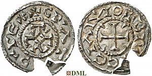 Денье, Каролинги, Charles II (843-877), м.д. Bruges