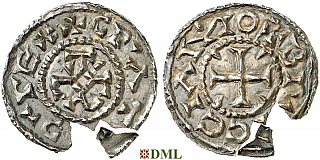 Денье, Каролинги, Charles II (843-877), м.д. Bruges