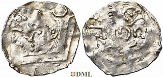 Денарий, Германия, Нижняя Лотарингия, K. Heinrich II (1014-1024), м.д. Luttich, Ilisch 2014, 34.10