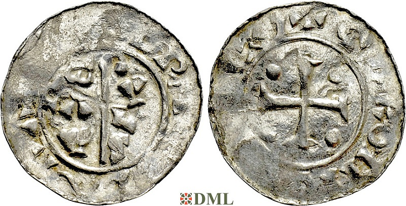Денарий, Германия, Нижняя Лотарингия, B. Bernold (1040-1054), м.д. Groningen, Ilisch 2000 18.3