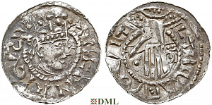 Денарий, Германия, Швабия, Heinrich II (1002-1024), м.д. Esslingen, Dbg. 951