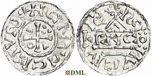 Денарий, Германия, Бавария, Heinrich II (1002-1024), м.д. Regensburg, монетарий ENCO, Hahn 1976, 27d8