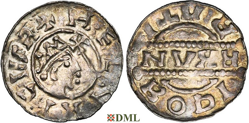 Денарий, Германия, Нижняя Лотарингия, Bruno III (1050-1057), м.д. Bolsward, Ilisch 2000, 21.25