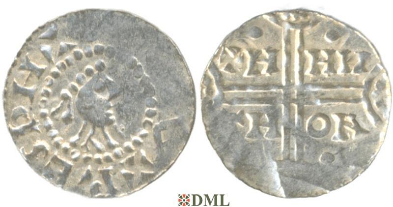 Денарий, Германия, Нижняя Лотарингия, Gf. Hermann (1020-1051), м.д. Emden