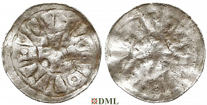 Денарий, Германия, Саксония, Otto I - Otto III (955-1002), м.д. Magdeburg, Dbg 1329