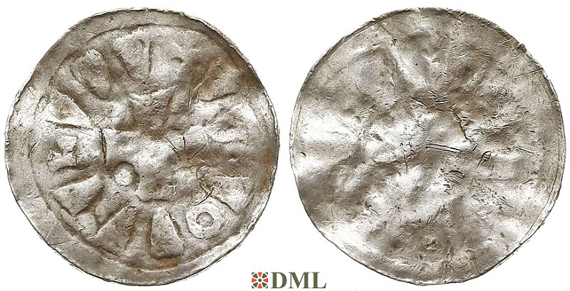 Денарий, Германия, Саксония, Otto I - Otto III (955-1002), м.д. Magdeburg, Dbg 1329