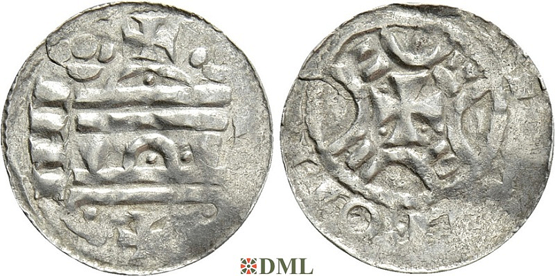 Денарий, Германия, Саксония, Anonymous bishop, м.д. Bardowick, Dbg. 1783
