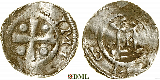 Денарий, Германия, Франкония, Otto III (983–1002), м.д. Mainz, Dbg. 783