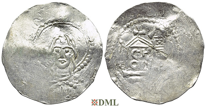 Денарий, Германия, Франкония, Heinrich III (1039-1056), м.д. Speyer, Dbg. 838