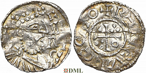 Денарий, Германия, Бавария, K. Heinrich II (1014-1024), м.д. Regensburg, Hahn 1976, 29c2