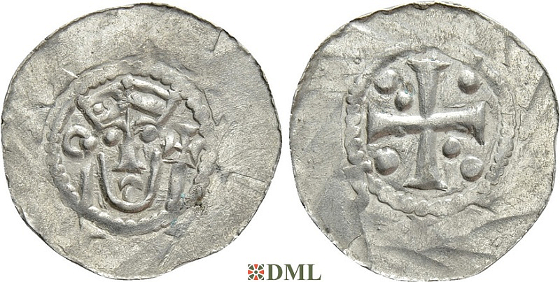 Денарий, Германия, Нижняя Лотарингия, Anonymous bishop, м.д. Zaltbommel, Ilisch 2000, 4.14