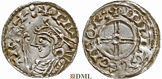 Денарий, Англия, Knut (1016-1035), м.д. York, монетарий Hildulfr, North 790