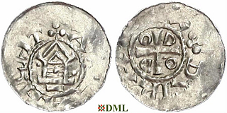 Обол, Германия, Саксония, Otto III (983-1002), м.д. Goslar, type OAP